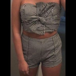 Checkered two piece